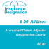 40 hr 6-20 -All Lines Accredited Claims Adjuster Designation Online Course