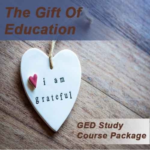 The Gift of Education GED Study course package Gift card The Gift of Education GED Study course package Gift card